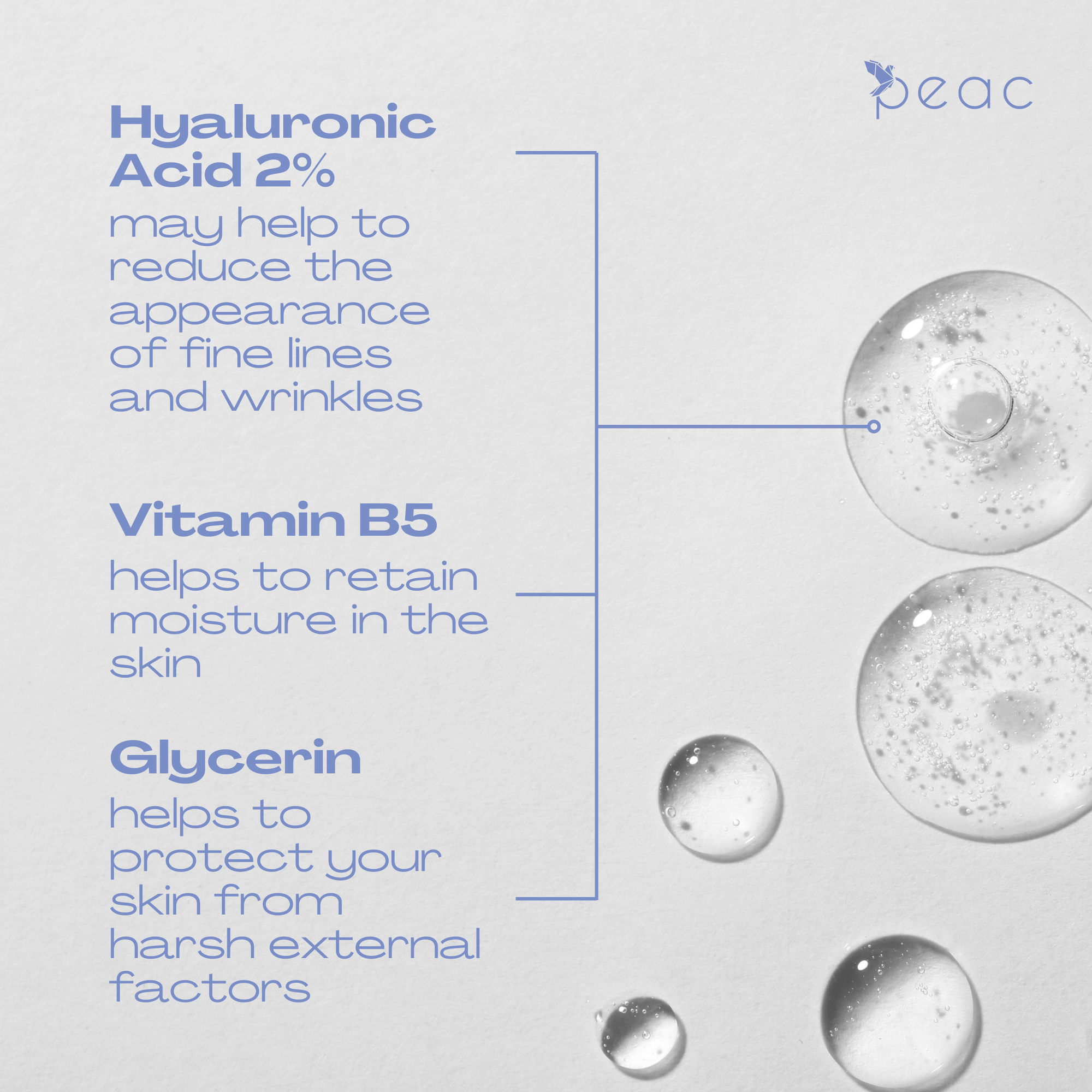 Peac Hyaluronic Acid 2% + B5 Serum