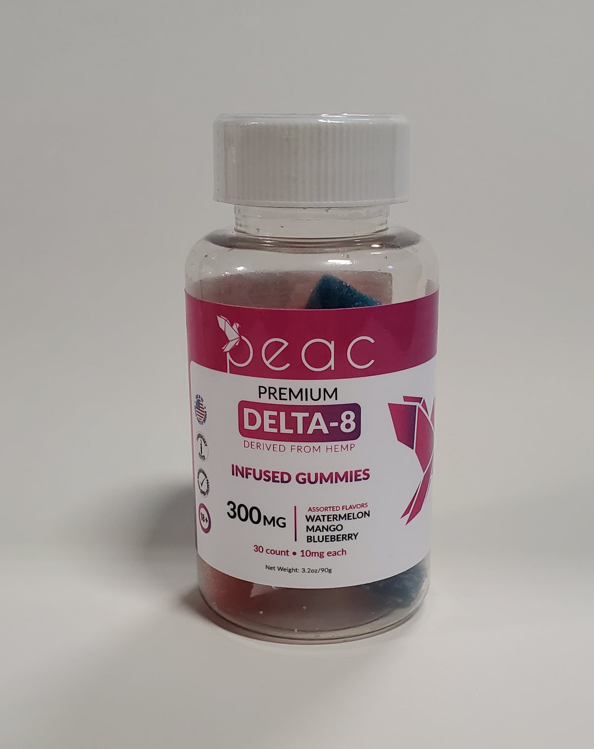 Wholesale Premium Delta 8 Infused Gummies 300mg - Peac Wellness