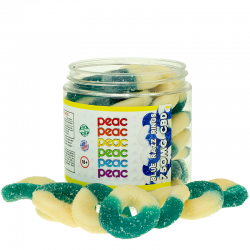 Wholesale CBD + MELATONIN BLUE RAZZ GUMMY RINGS - Peac Wellness